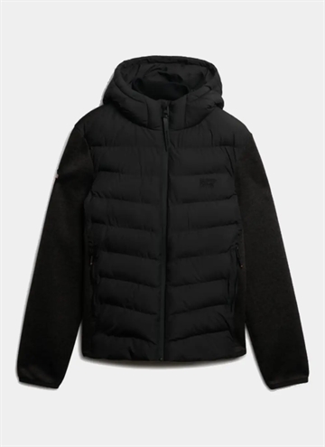 Superdry Hooded Storm Knit Hybrid Jakke